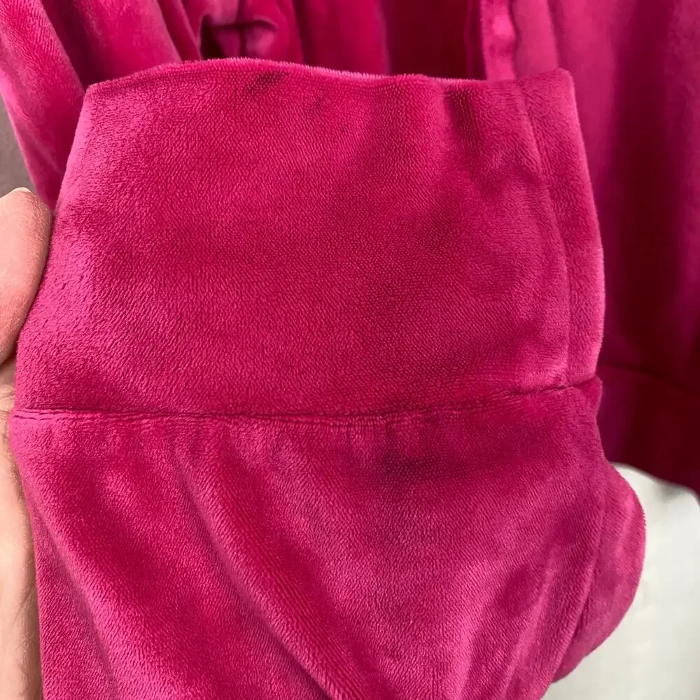Juicy Couture Vintage Hot Pink Velour Track Suit Pants Sz.M Jacket Sz.XL - Picture 14 of 16